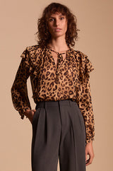 CHEMISIER LEOPARD NOUE AELA
