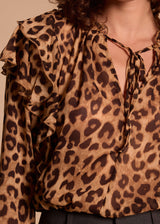 CHEMISIER LEOPARD NOUE AELA