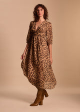 ROBE LONGUE FLUIDE DECOLLETE PROFOND ISADORA