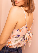 DEBARDEUR ODE NOEUD DOS MOTIF MARBRE PASTEL | MARIE SIXTINE