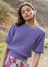 PULL MANCHES BALLONS HUGUES MYOSOTIS | MARIE SIXTINE