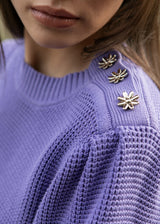 PULL MANCHES BALLONS HUGUES MYOSOTIS | MARIE SIXTINE