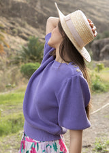 PULL MANCHES BALLONS HUGUES MYOSOTIS | MARIE SIXTINE