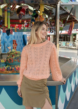 PULL POINT AJOURÉ TEISSA LITCHI | MARIE SIXTINE