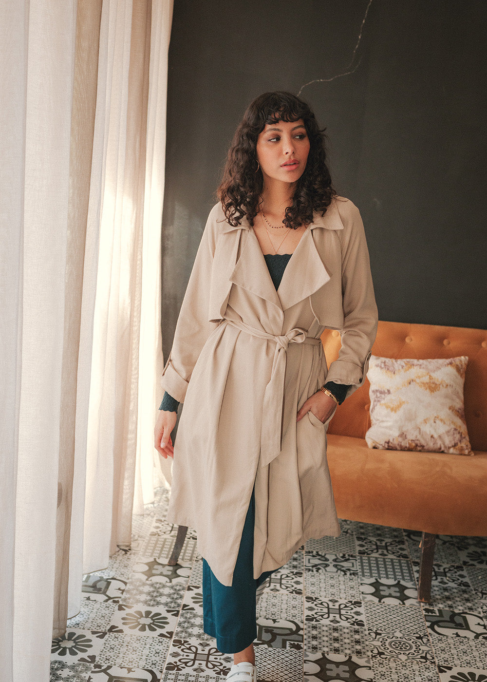 ALIX TRENCH COAT LONG and ELEGANT FLUID MARY SIXTINE – Marie Sixtine