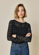 GUSTAVO LACE LONG SLEEVED T-SHIRT