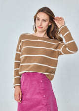 MIRIAM STRIPED MOHAIR SWEATER