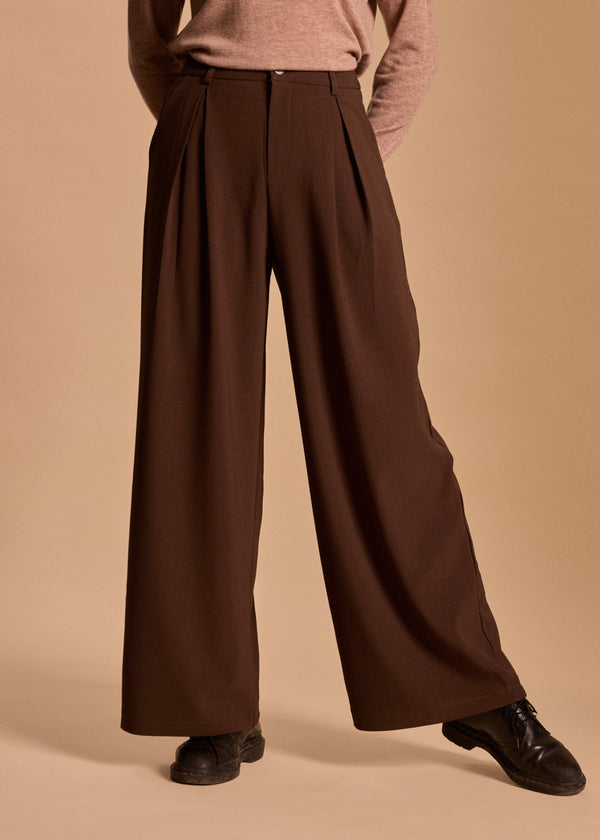 PANTALON A PINCES AMPLE MAHE