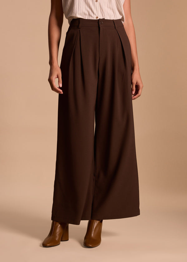 PANTALON A PINCES AMPLE MAHE