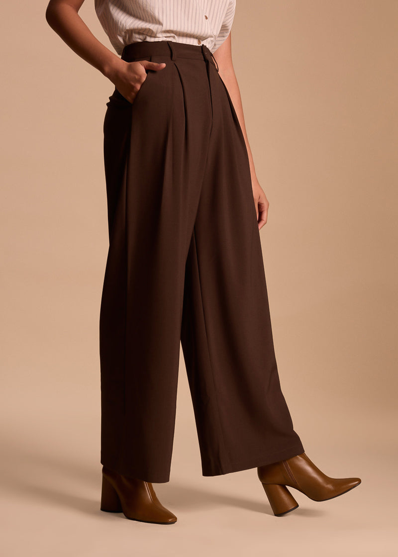 PANTALON A PINCES AMPLE MAHE