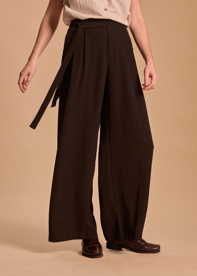PANTALON A PINCE AMPLE LOAN