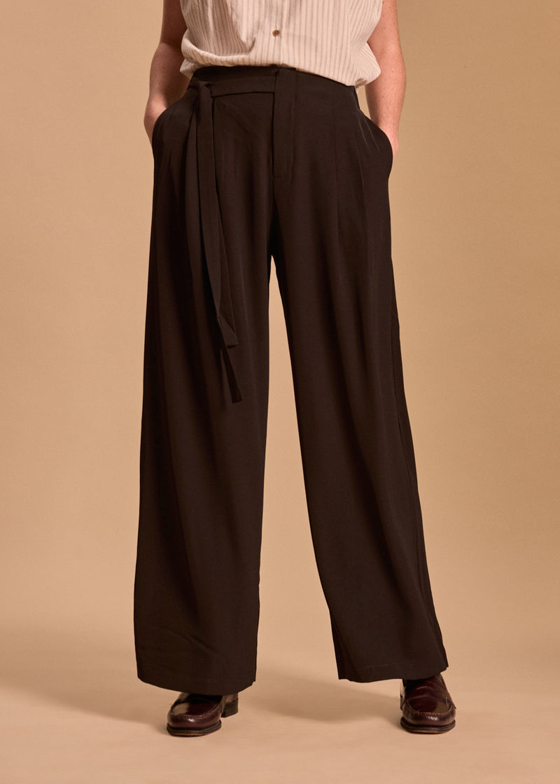 PANTALON A PINCE AMPLE LOAN