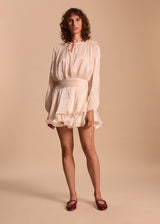 ROBE COURTE BRODEE BOHEME ZELINE