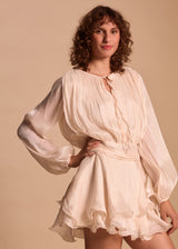 ROBE COURTE BRODEE BOHEME ZELINE