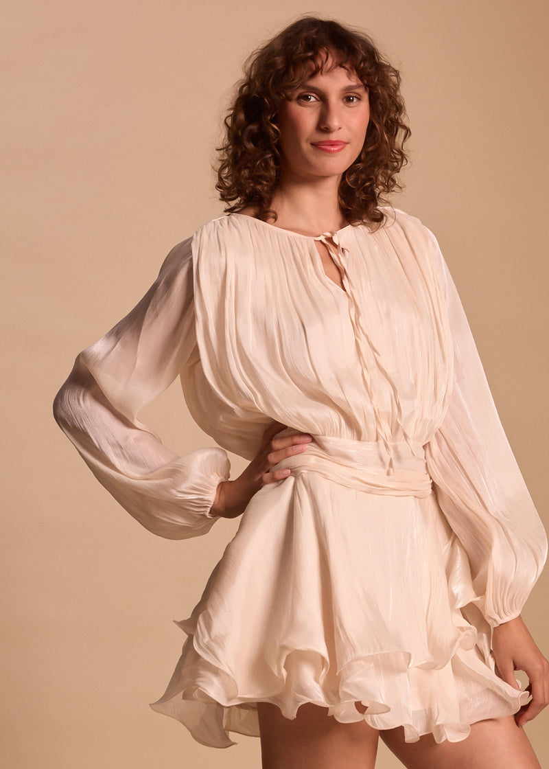 ROBE COURTE BRODEE BOHEME ZELINE