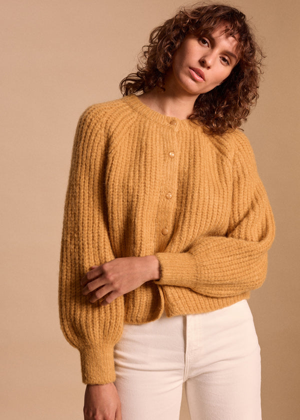 CARDIGAN MOHAIR MANCHES BOUFFANTES YUNA