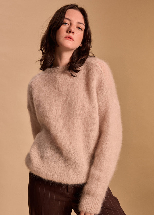 MAILLE MOHAIR COL ROND GALATEE