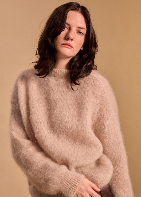 MAILLE MOHAIR COL ROND GALATEE