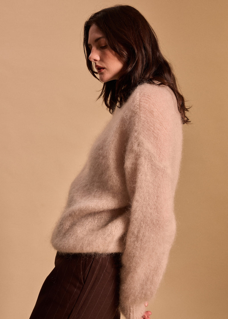 PULL MOHAIR COL ROND GALATEE