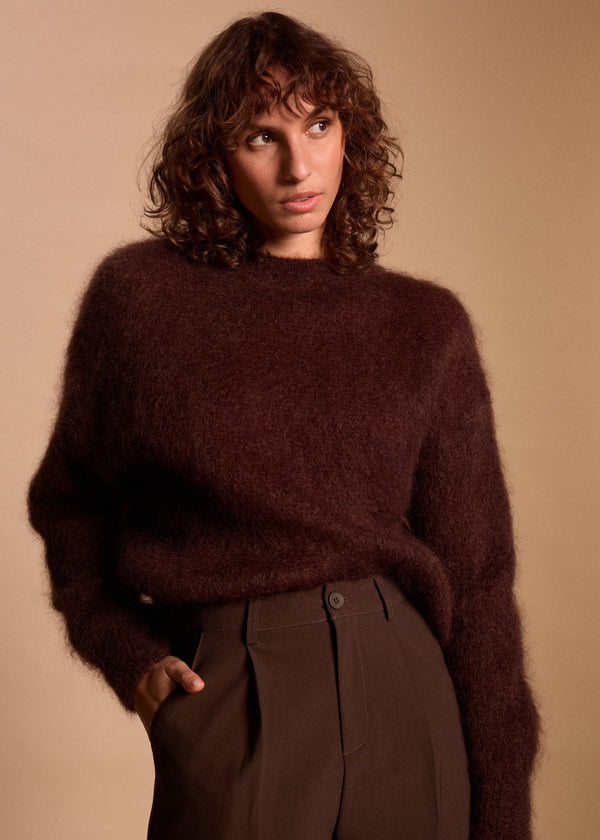 MAILLE MOHAIR COL ROND GALATEE