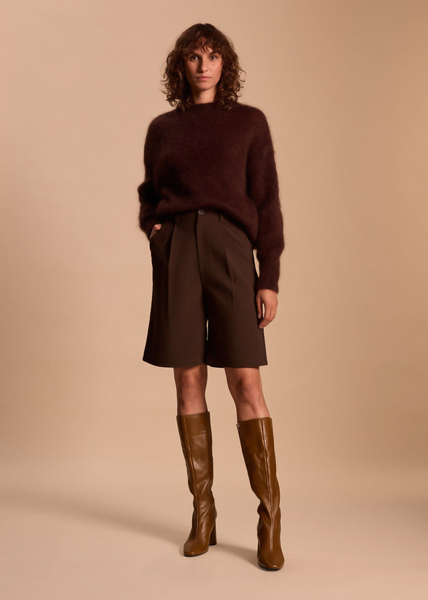 MAILLE MOHAIR COL ROND GALATEE