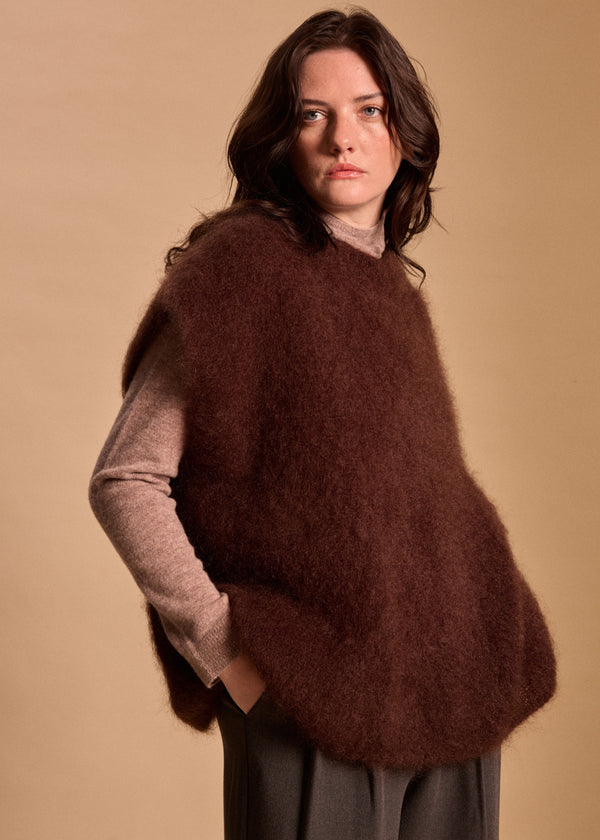 MAILLE SANS MANCHES OVERSIZE HESTIA