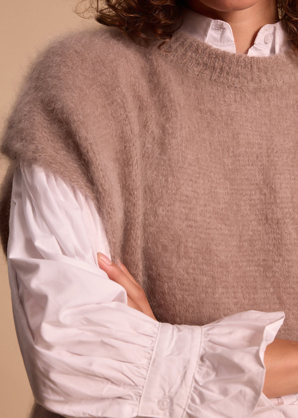MAILLE SANS MANCHES OVERSIZE HESTIA