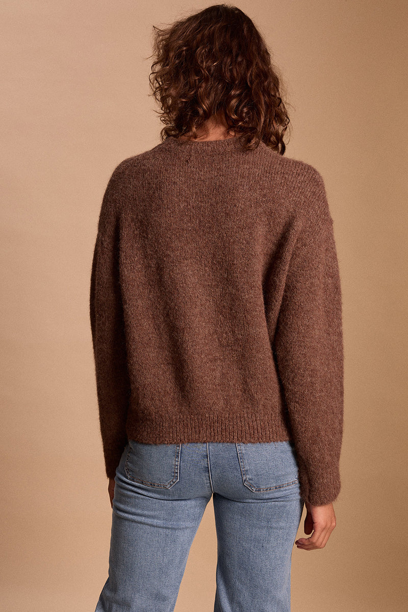 PULL MOHAIR COL ROND LYRA