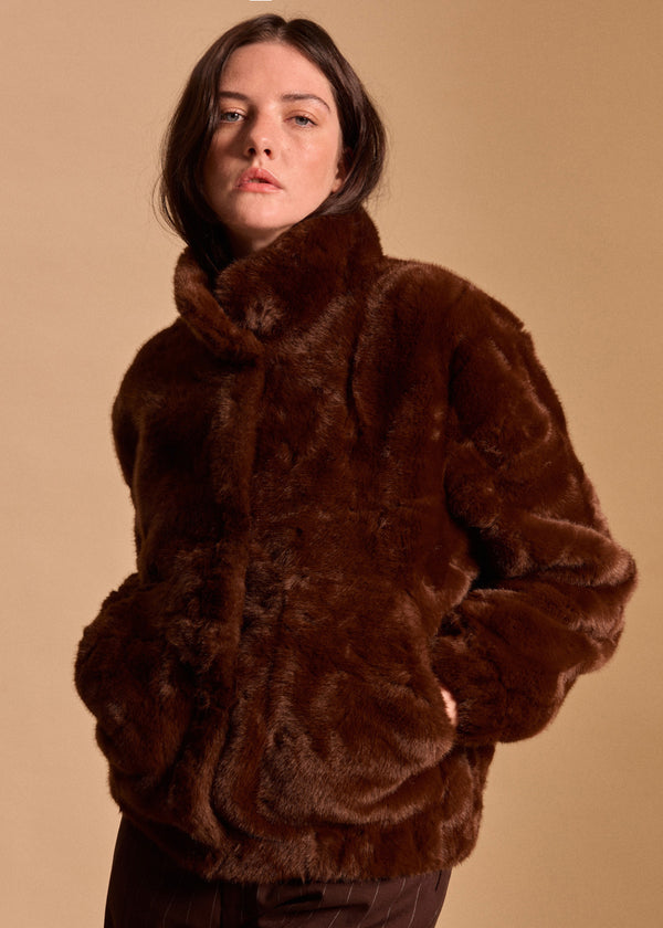 BLOUSON FAUSSE FOURRURE NAYA