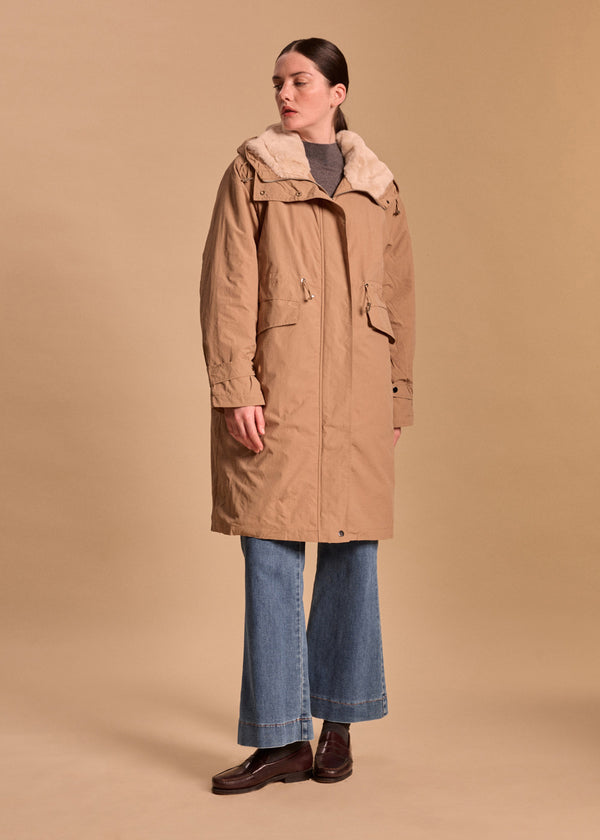 PARKA 3/4 DÉPERLANTE CAPUCHE LIORA