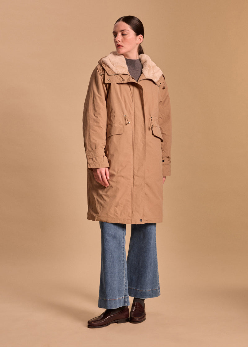 PARKA 3/4 DÉPERLANTE CAPUCHE LIORA