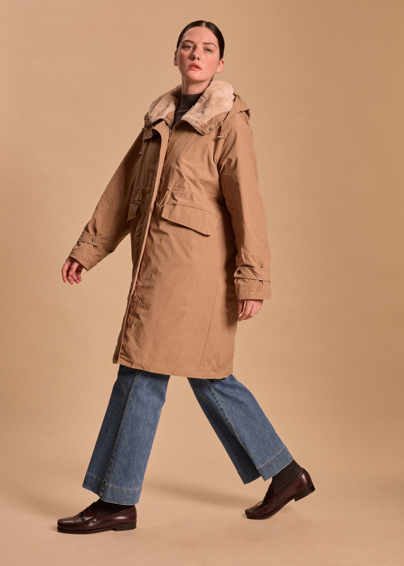 PARKA 3/4 DÉPERLANTE CAPUCHE LIORA