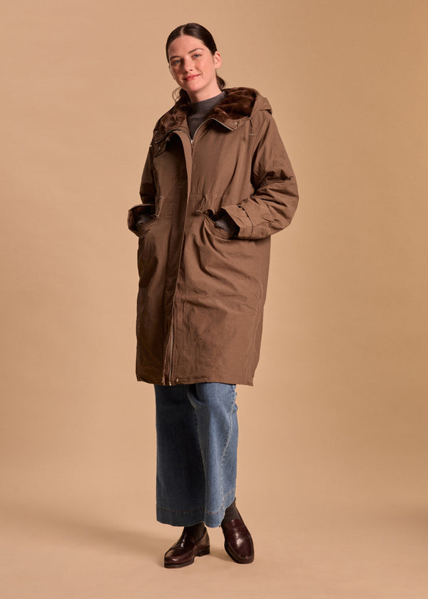 PARKA 3/4 DÉPERLANTE CAPUCHE LIORA