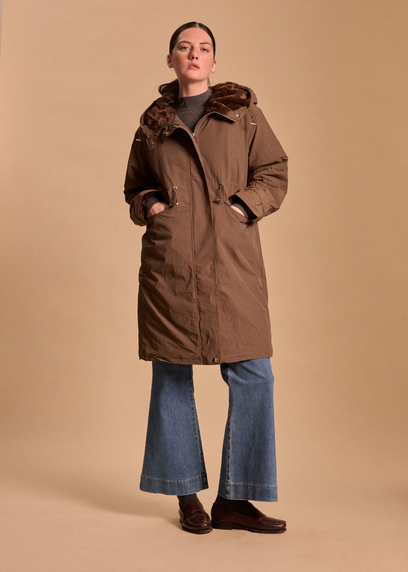 PARKA 3/4 DÉPERLANTE CAPUCHE LIORA