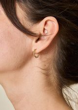 SMALL GOLD-PLATED CREOLE EARRINGS