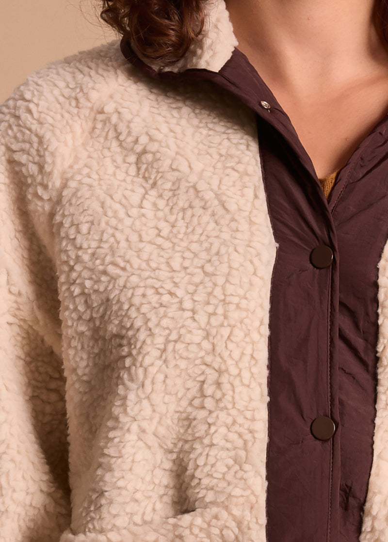 VESTE SHERPA EFFET MOUTON LUNELLE