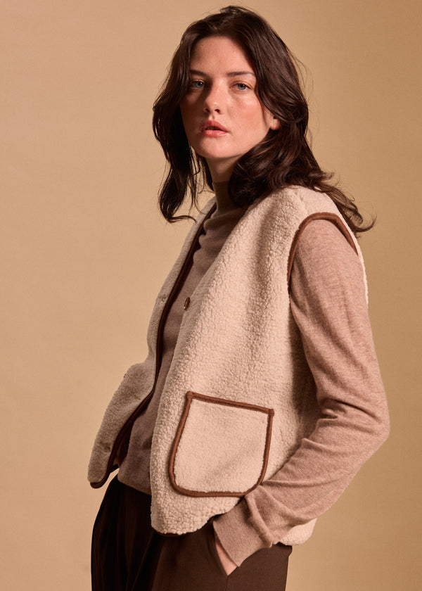 GILET SHERPA EFFET MOUTON SILOE