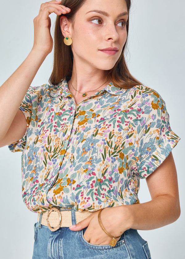 HELENE CLAUDINE COLLAR SHIRT