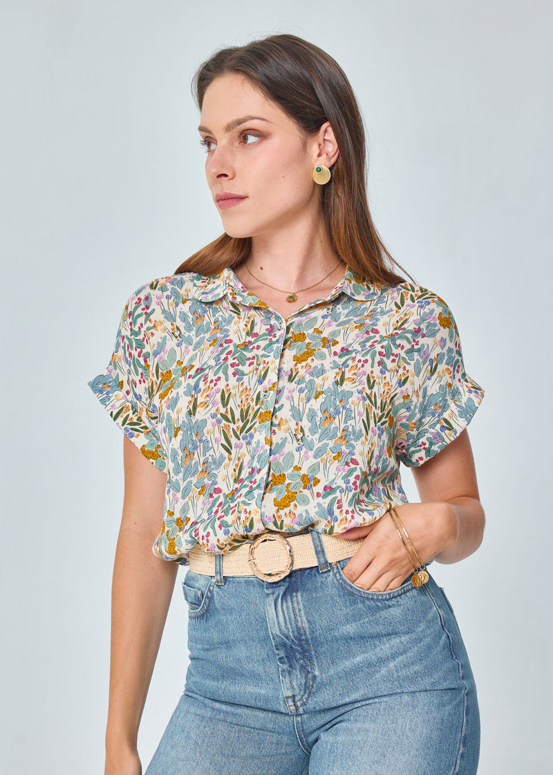 HELENE CLAUDINE COLLAR SHIRT