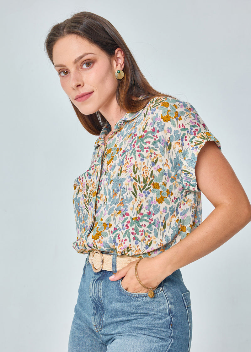 HELENE CLAUDINE COLLAR SHIRT