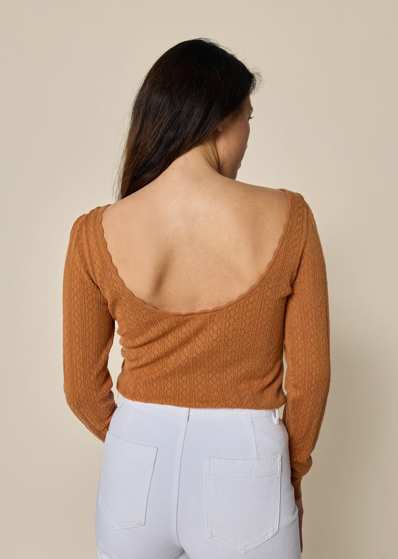 MERINO OPENWORK SWEATER TIA