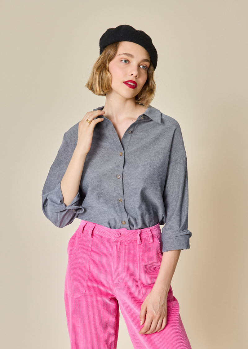 CHEMISE CHAMBRAY MANCHES LONGUES CORINNA