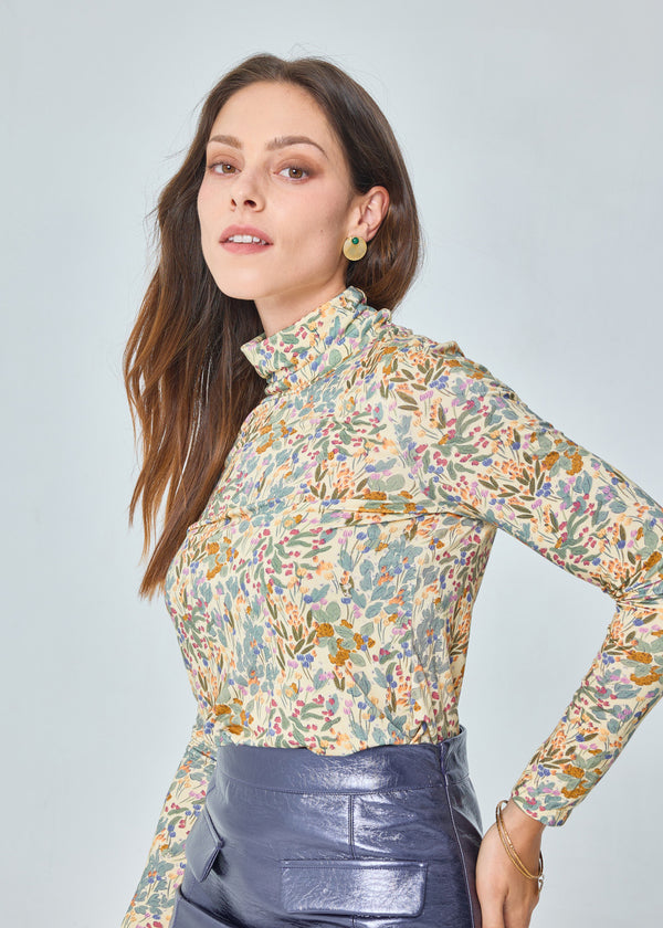 FERNANDA LONG-SLEEVED PRINTED T-SHIRT