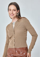 ANGELINOU MERINO ROUND NECK CARDIGAN