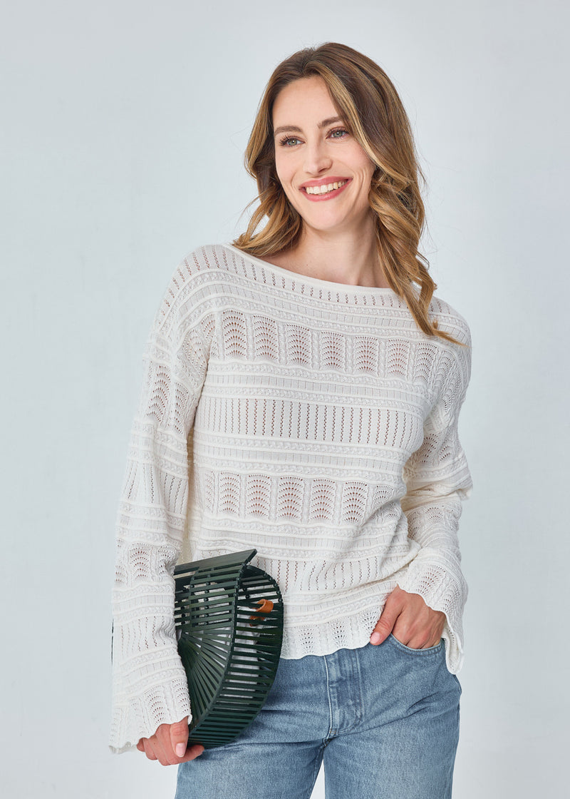 VARTAN OPEN MERINO SWEATER