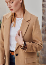 MANTEAU COURT LAINE OLIVIER CAMEL | MARIE SIXTINE