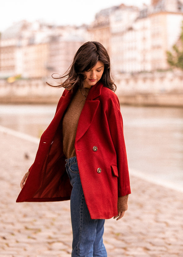 Manteau Court Oversize Lois | MARIE SIXTINE