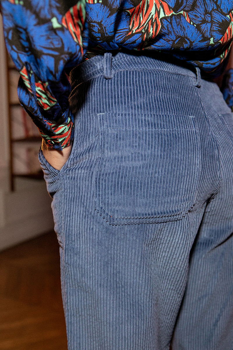 Pantalon En Velours Gessy tempete | MARIE SIXTINE