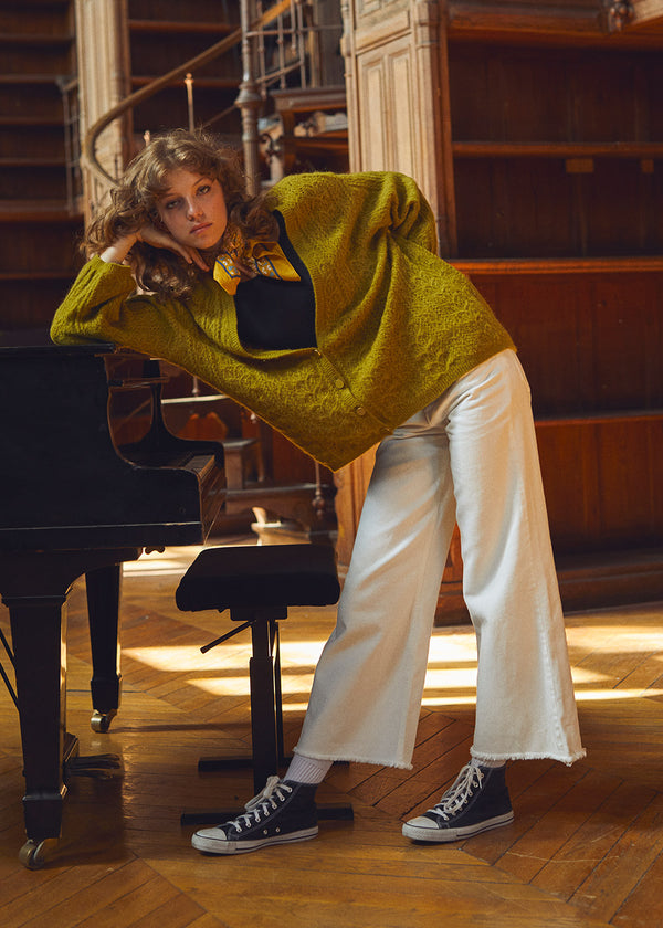 CARDIGAN MOHAIR AJOURE ELSIE