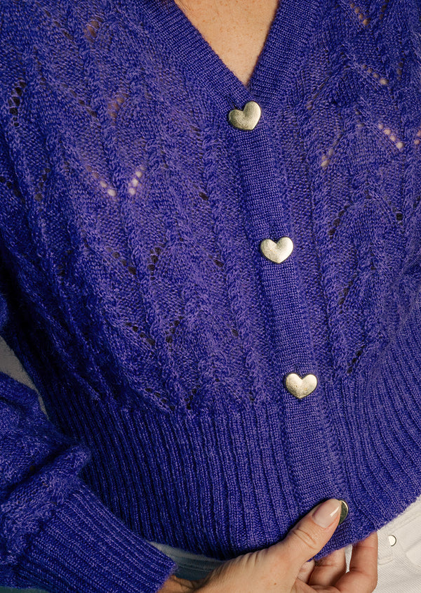 Cardigan en point ajouré LUDWIG